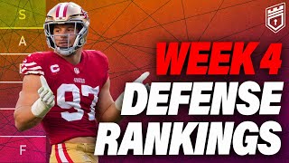 Week 4 DEFENSE Rankings & Tiers (MUST START!!) - Week 4 Fantasy Football 2023
