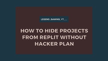 How To Hide Projects From Replit Without Hacker Plan | Without credit card