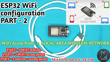 ESP32 WiFi Configuration PART-2 | WiFi access point | static | IP address | tamil | @manimarantech