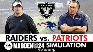Raiders vs. Patriots Simulation LIVE Reaction & Highlights (Madden 24 Rosters) | NFL Week 6