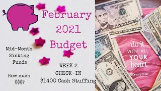 Debt Free Journey Side Hustle $$ | Sinking Funds | $1400 Cash Stuffing | Count Money 💰