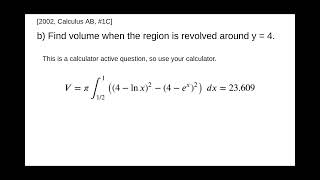 AP Calculus AB - 2002: #1C