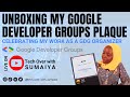 Unboxing my Google Developer Groups Lead Award plaque! | Google Developer Groups| #googledevelopers