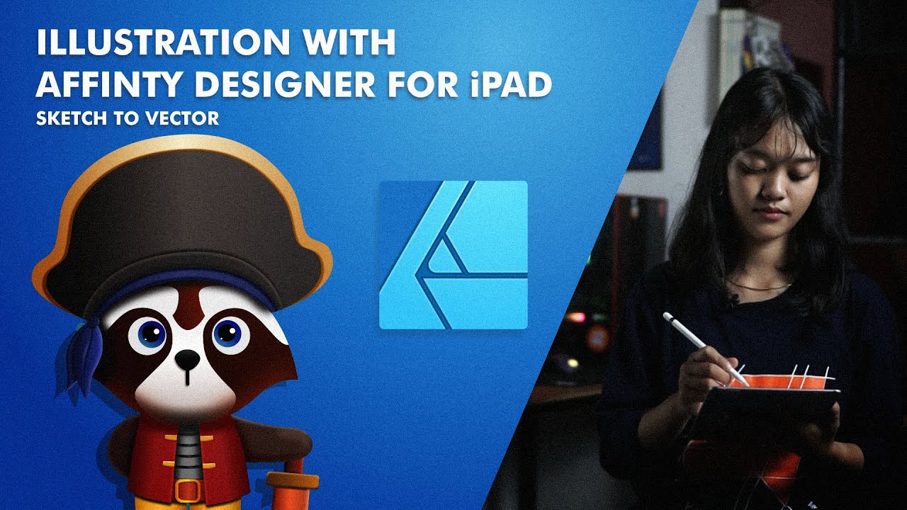 Affinity Designer - Cute Illustration from Sketch to Vector - Tutorial ...