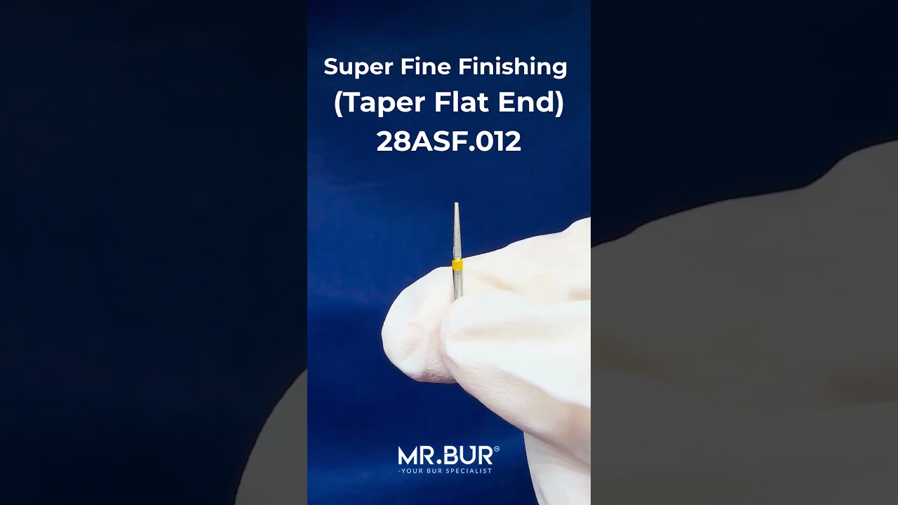 Super Fine Finishing Taper Flat End Diamond Bur | Diamond Dental Bur