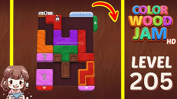 Color Wood Jam Level 205 Solution Walkthrough