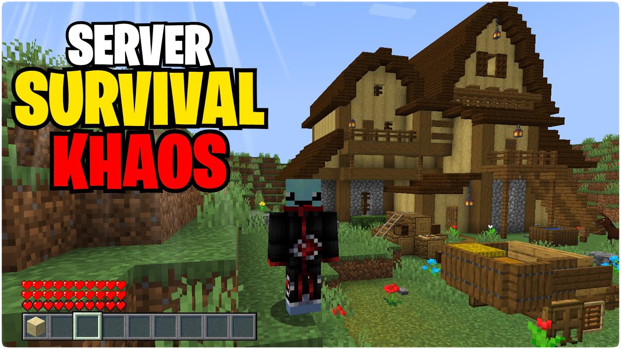 EL MEJOR SERVIDOR SURVIVAL KHAOS para Minecraft 1.19 | Minelibre Games ...