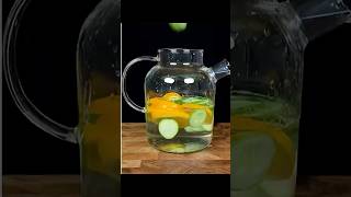Best detox water ever🍊🥒 #youtubeshorts #shorts