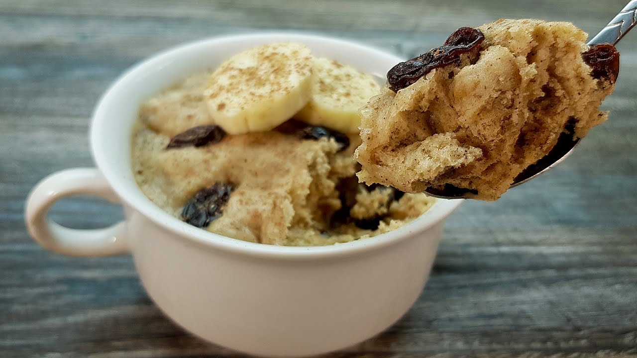 1 Minute Mikrowellen Bananenkuchen Einfaches und gesundes Tassenkuchen ...