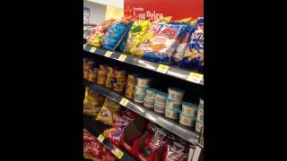 Hail storm from inside Walmart