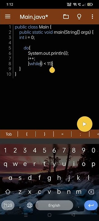 Java in mobile(java compiler in mobile) - YouTube
