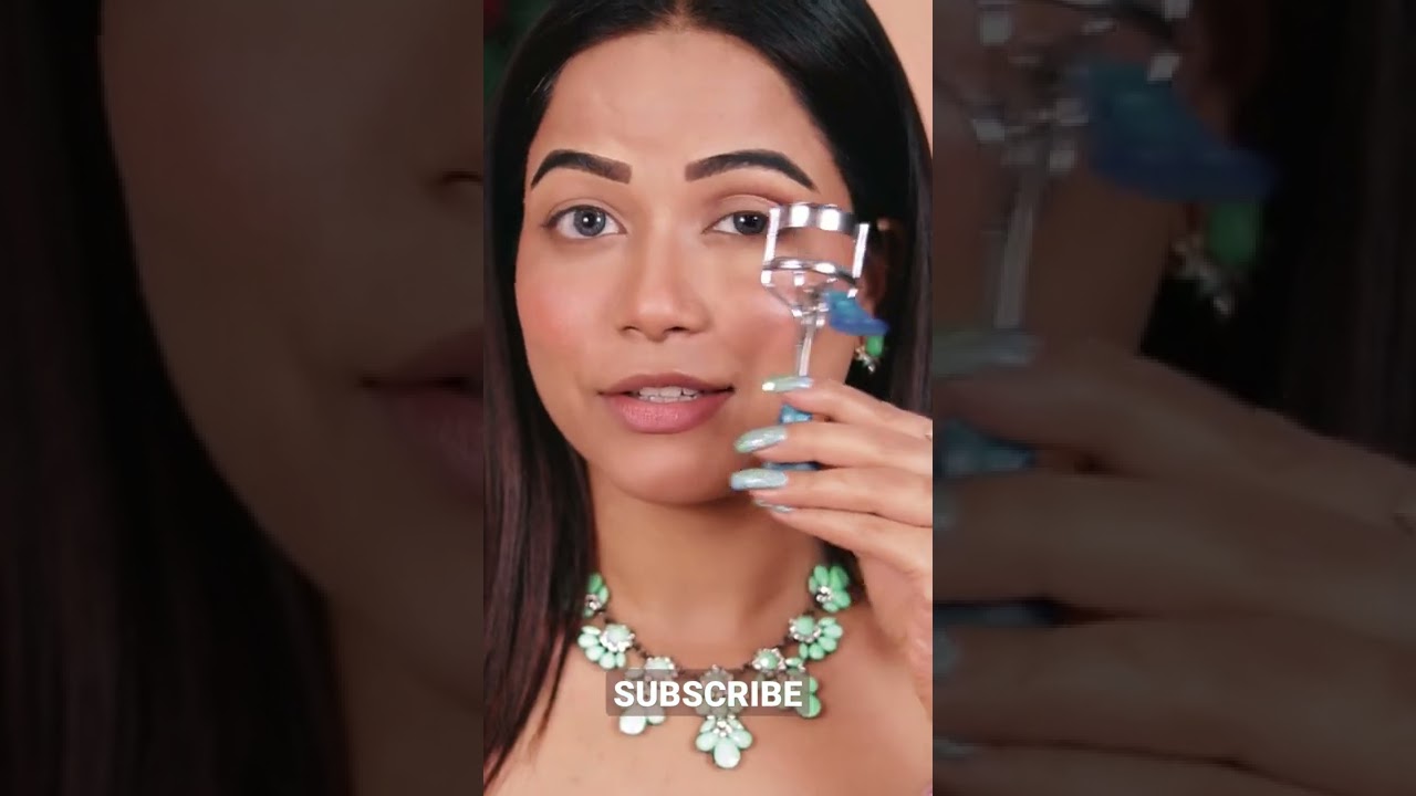 Easy Cut Crease Eyeshadow Hack with Eyelash Curler ️ makeuphacks 