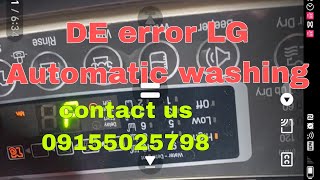 DE error LG Topload Automatic washing machines at Niugan Cabuyao
