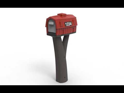 360 View | Rustic Barn Mailbox | American Home by Simplay3