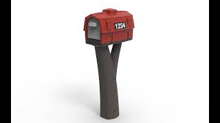 360 View | Rustic Barn Mailbox | American Home by Simplay3