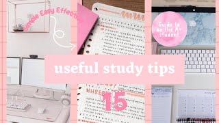 15. study tips that will make you the A+ student 🎀📓✨