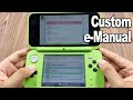 3DS Custom E-manual Is AWESOME &amp; How To Inject Custom Manual