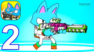 Action Cat: Roguelike Shooting - Gameplay Walkthrough Part 2 Tutorial Stage 2 (Android, iOS)