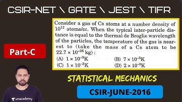 2016 June CSIR-NET | Part-C | Statistical Mechanics | Q.NO 61 | POTENTIAL G