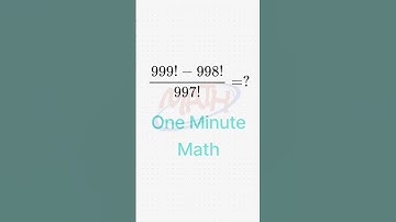 Daily Math Challenge-99 - One Minute Math- factorials #maths #mathpuzzles #mathstricks #mathviral