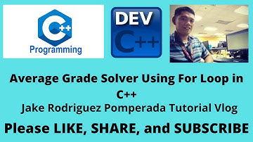 Average Grade Using For Loop in C++