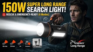 24 ENERGY Search Light | 150W Long Range Torch | Emergency Torch Light | 🔦⚡