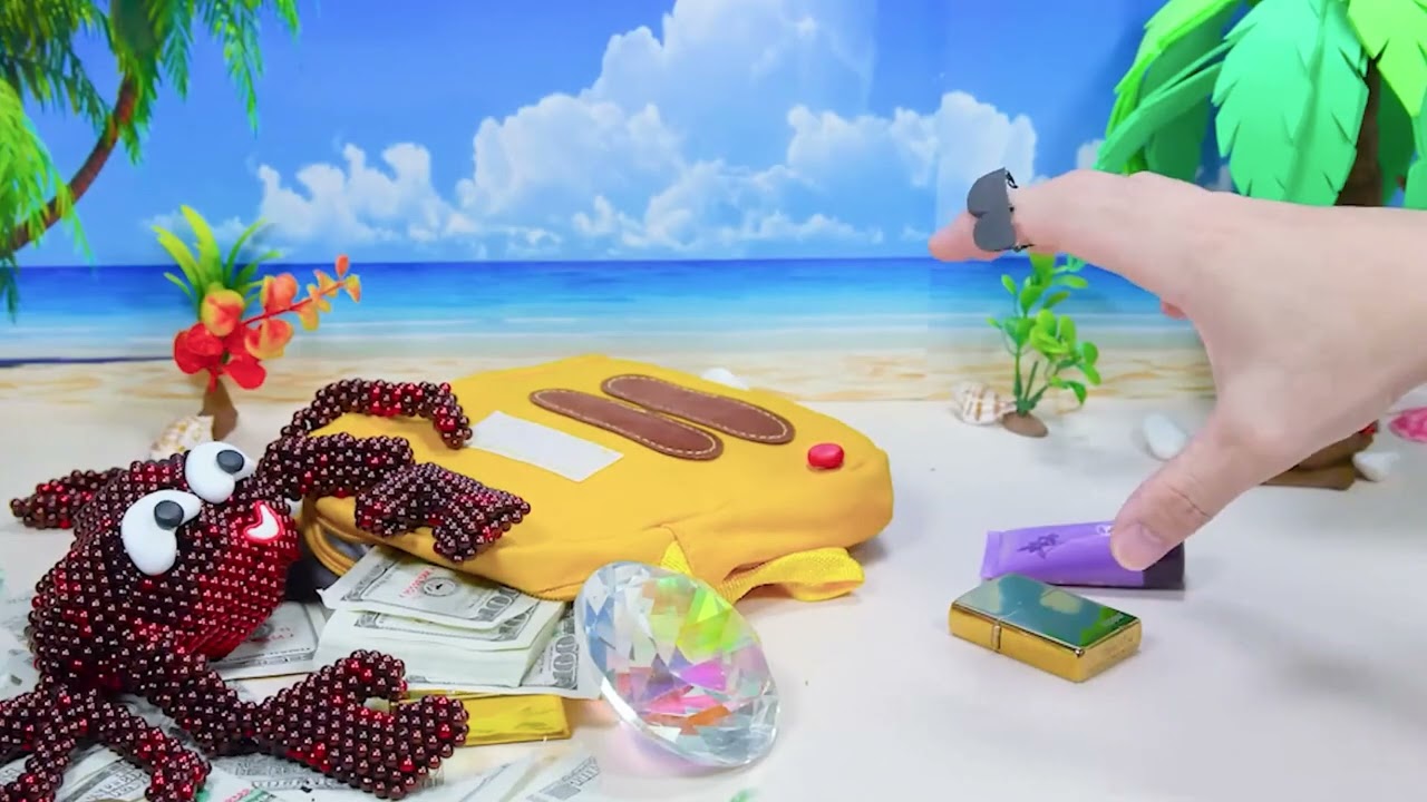 Magnetic Balls Stop-Motion Cooking – Giant Shrimp & Giant Crab