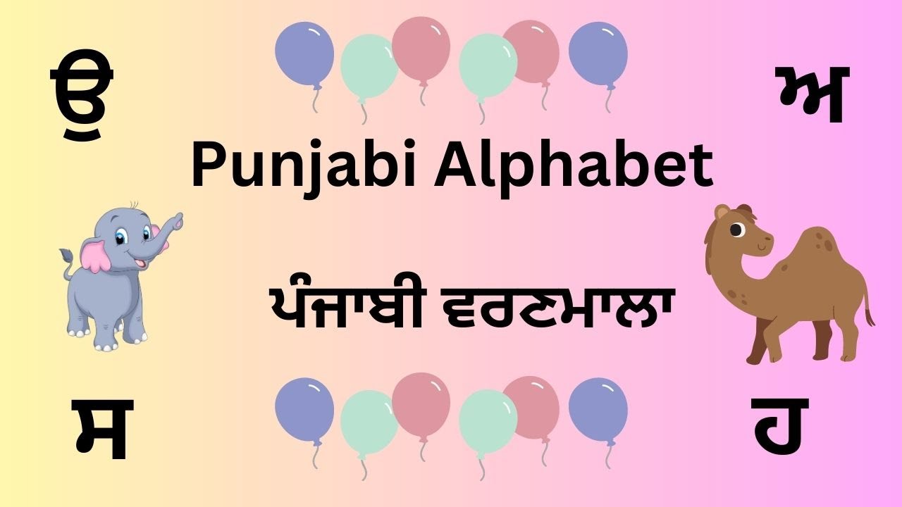 How to learn Punjabi Alphabets ਪੰਜਾਬੀ ਵਰਣਮਾਲਾ