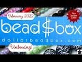 Dollar Bead Box Monthly Subscription Unboxing February 2022