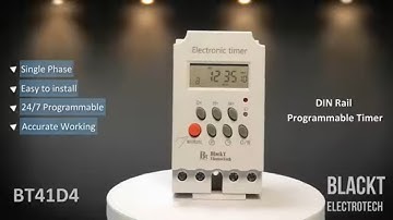 Automatic programmable timer relay for single-phase |BT41D4 digital timer switch for home appliances
