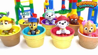 Paw Patrol help Build a Giant, Colorful Marble Maze!