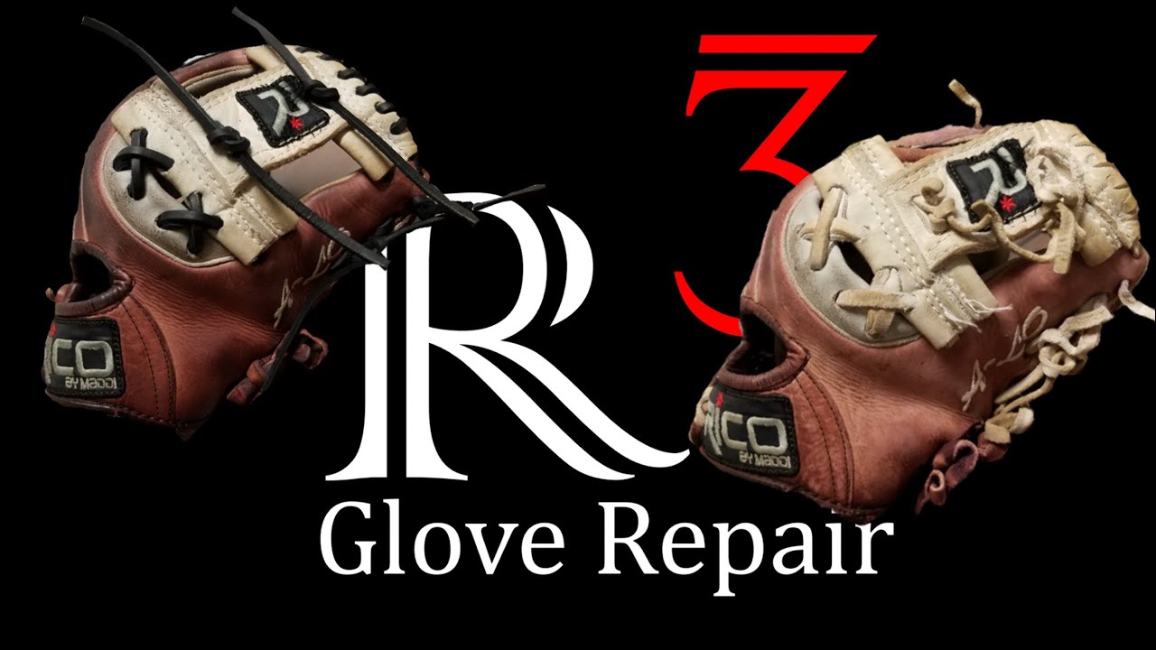Baseball Glove Repair Pt 2 YouTube