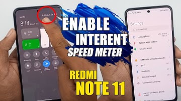How To Enable Internet Speed Meter - Redmi Note 11