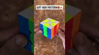 The GIFT-BOX PATTERN Rubik’s Cube - cube solve magic trick #shorts #rubikscube