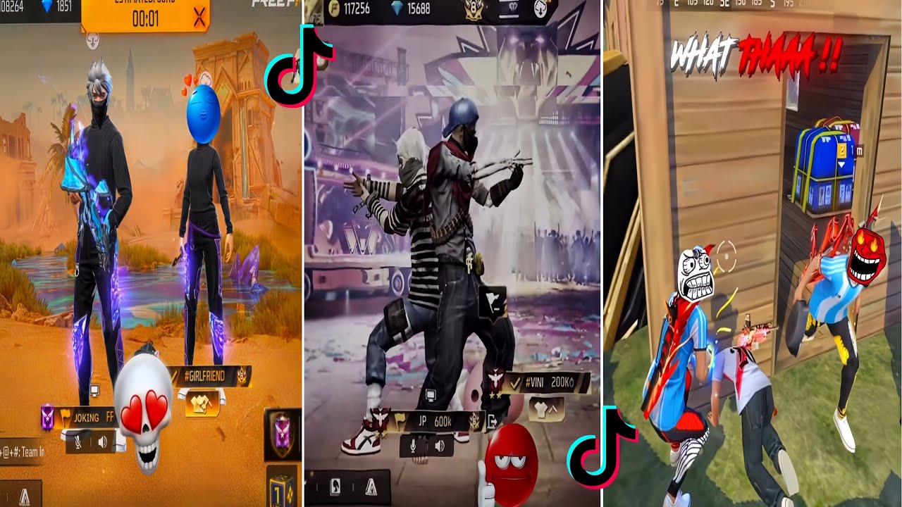 BEST VIDEO FREE FIRE 💀👺 EDITS TIKTOK TROLL FACE 🥶🥵 P.191