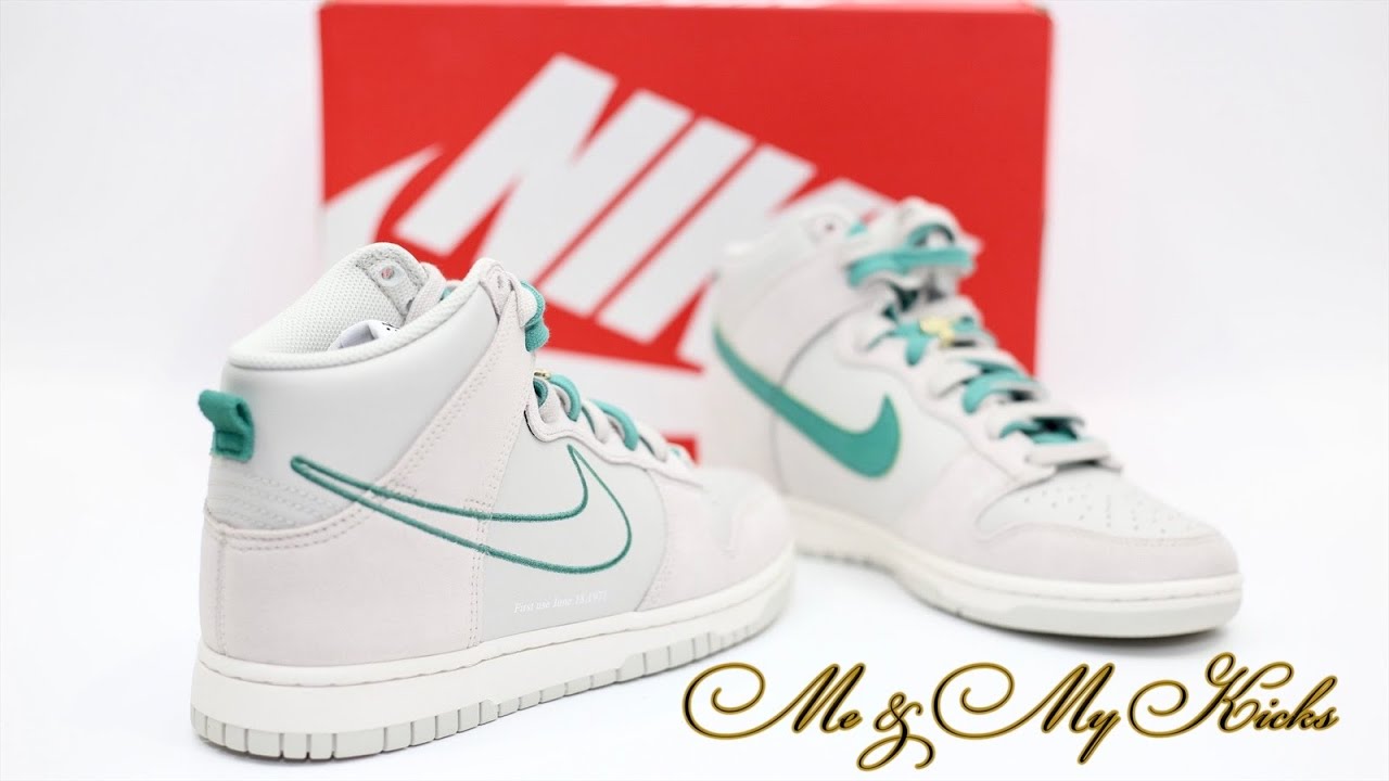 Nike Dunk High SE âFirst Useâ in Green Noise - YouTube
