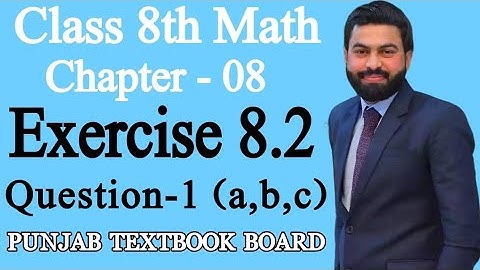 Class 8th Math Unit 8-Exercise 8.2 Question-1 (a,b,c) E.X 8.2 Q1- 8th Math Practical Geometry - PTBB