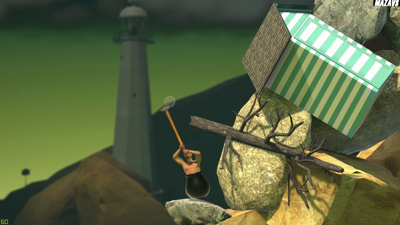 Getting Over It With Bennett Foddy Gameplay Geforce 1070