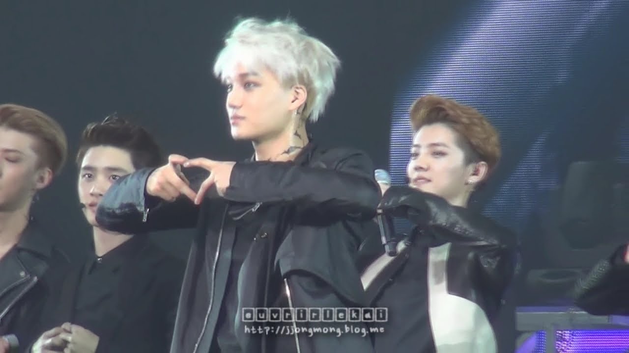 140511 EXO 상해 쇼케이스 과다복용댄스 시범중인 김카이