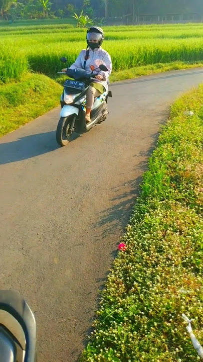 jalan yg sejuk jg indah #nature #jalanindah #jalanjalan #sawah #alamindah #traveling #pedesaan