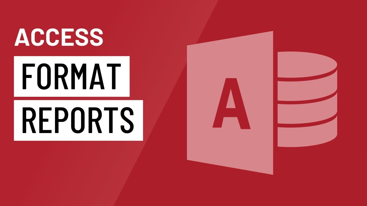 ⁣Access: Formatting Reports