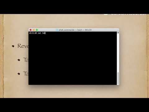 Shell Command - Volume I (tac, tail -r)