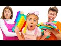 Nastya, Artem und Mia spielen mit neuen Pop It Spielzeugen | Nastya Artem Mia DE