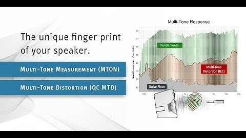 KLIPPEL Demonstration of Multi-Tone Measurement - MTON & QC MTD
