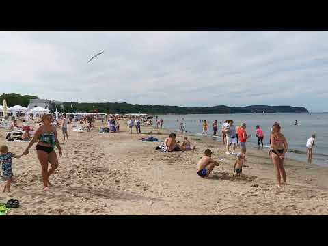 Sopot plaża 13.7.2022