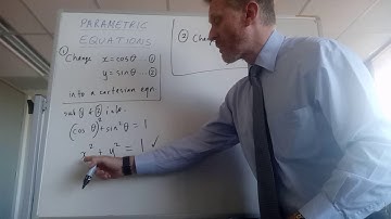 Parametric Equations Part 2 - Changing Parametric Equations of Circles to Cartesian form