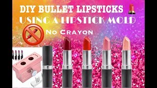 HOW TO MAKE LIPSTICK (WITH A LIPSTICK MOLD) BULLET LIPSTICK | #howtomakelipstick