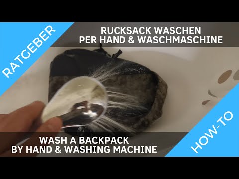 Rucksack waschen - Komplett Anleitung