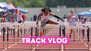 TRACK VLOG || ALEXA RUNS THE 100 AND 300 HURDLES || 100 METER DASH || YELLE ADAMS