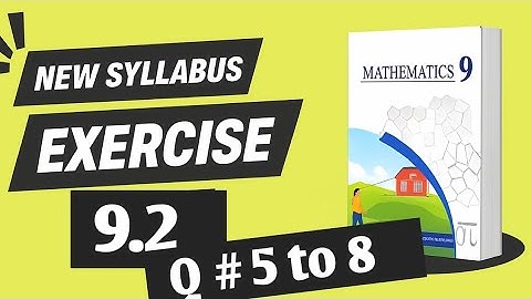 Class Ninth Math Exercise 9.2 Q5,Q6,Q7,Q8 9th Class Maths New Book Similar Figures Chapter 9